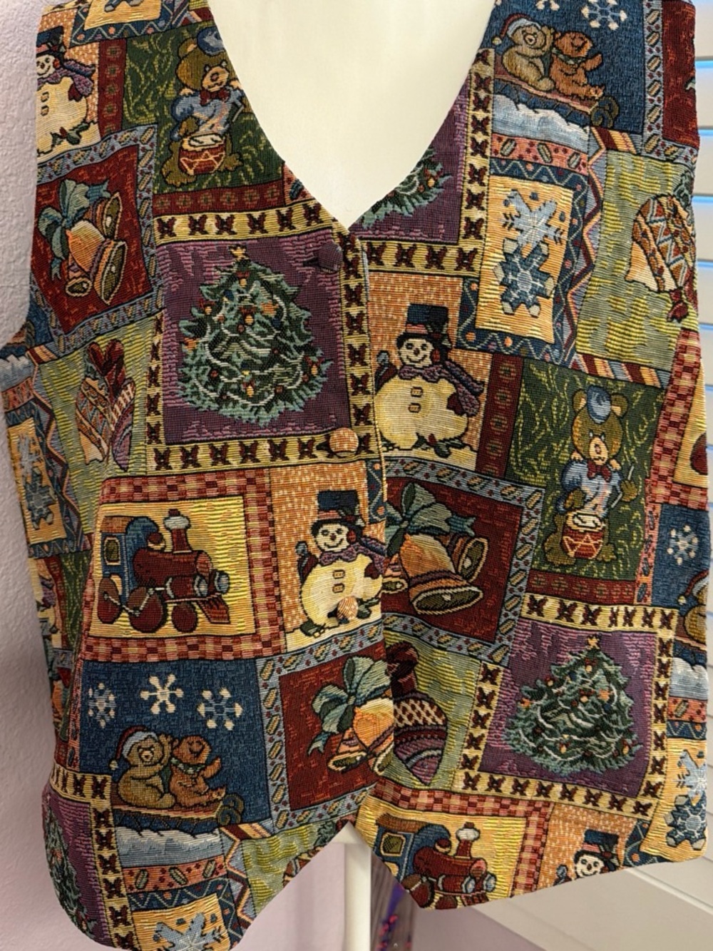 Tapestry Christmas Vest